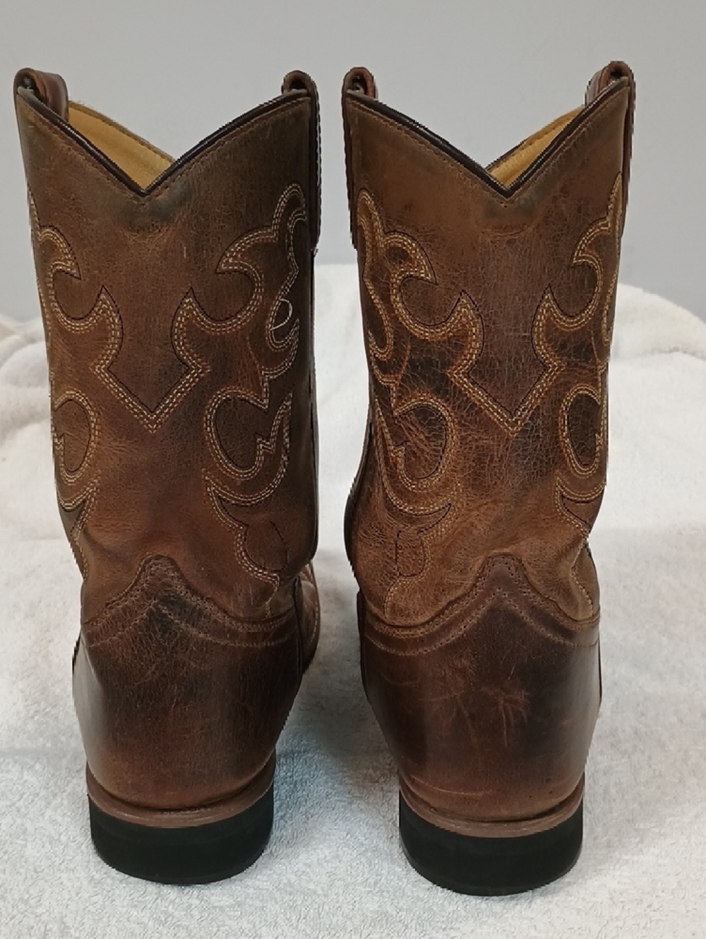 Boys Size 7 Smokey Mountain Leather Cowboy Boots - Picture 4 of 16